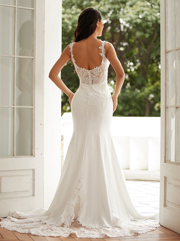 Skirt stand up collar elastic lace shoulder strap sleeveless palace style skirt wedding dress