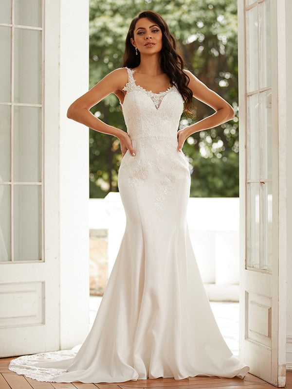 Skirt stand up collar elastic lace shoulder strap sleeveless palace style skirt wedding dress