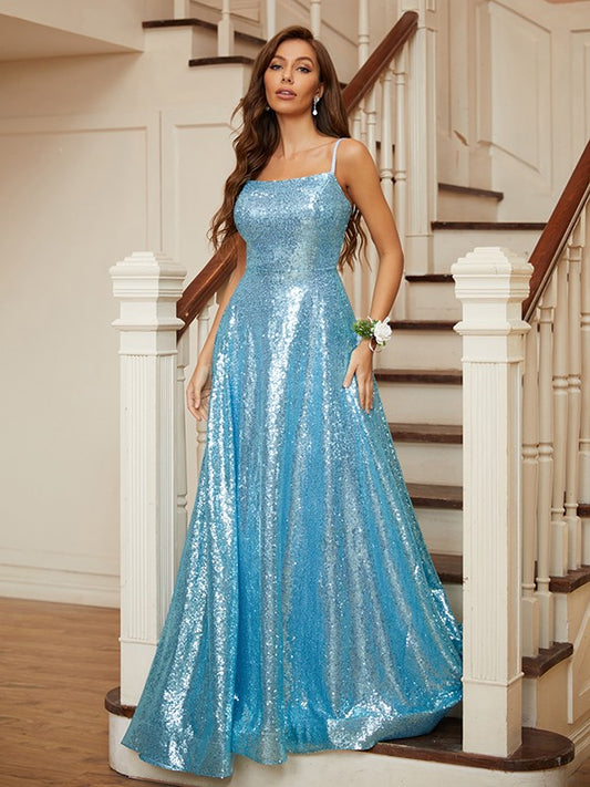 A-line Princess Wind Lotus Leaf Edge Thin Shoulder Strap Sleeveless Bright Sparkling Fragmented Flower Train Dress