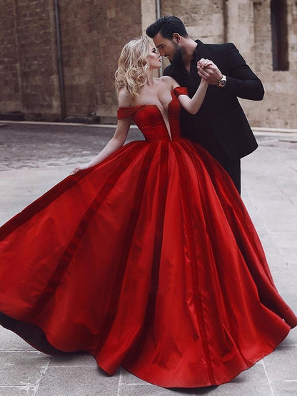 Sexy and Elegant Sleeveless Off Shoulder Party Ball Dress