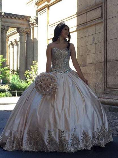 Premium colored beaded sweet and high-quality satin sleeveless dress