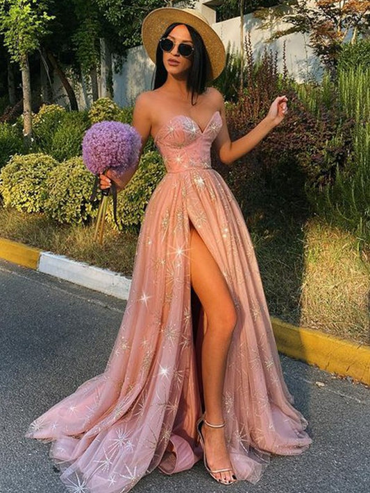 A-line Princess Dress Applique Sleeveless sheer dress