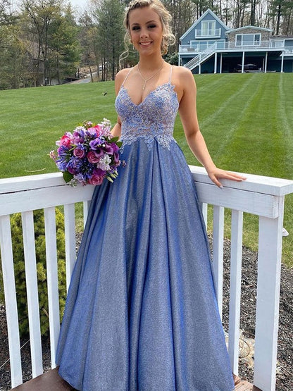 A-line skirt sweet princess flower V-neck sleeveless strapless dress