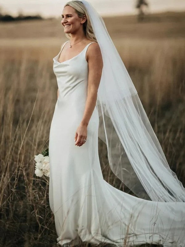 Cylindrical elastic woven satin lace up sleeveless palace dress wedding dress