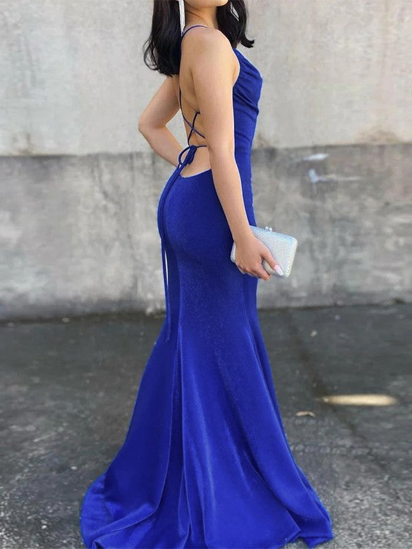 Sheath column knitted pleated spaghetti shoulder strap sleeveless brush style skirt