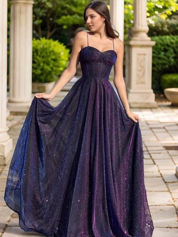 A-line skirt sweet princess spaghetti strap sleeveless strapless tight fitting corset