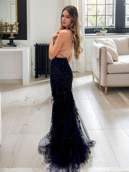 Sheath column thin gauze spaghetti strap sleeveless court dress