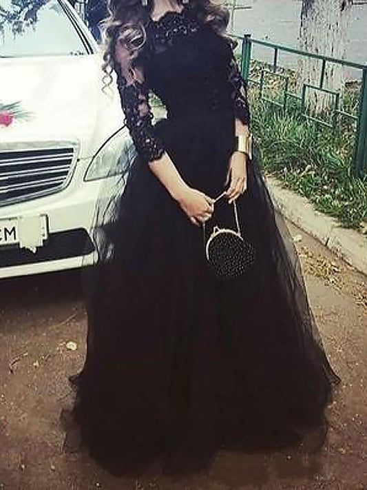 Ball suit Beto lace floor mop sheer dress